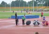 Athletics - Hickman jumps for joy