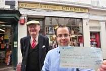 Monmouth chemist raises £1000 for uncle