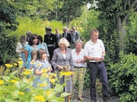 Duchess of Cornwall welcomed to Usk