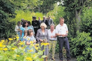 Duchess of Cornwall welcomed to Usk