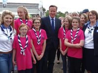 Girl Guides meet Prime Minister