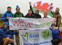 Usk fundraisers complete three peaks challenge