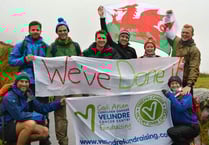 Usk fundraisers complete three peaks challenge