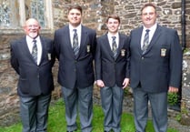 Four choristers make their debut for Caldicot Male Voice Choir