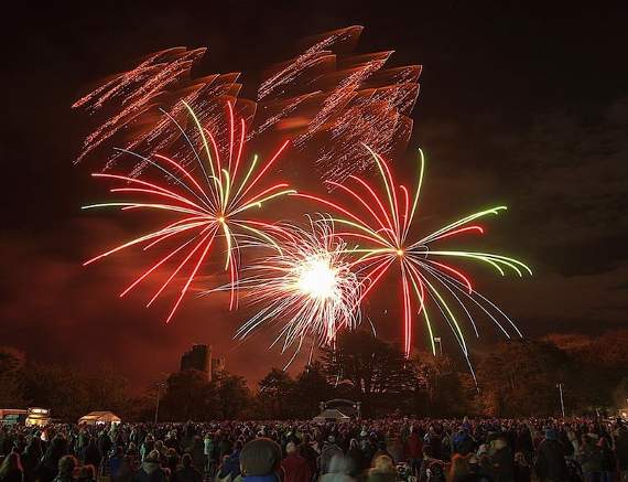 Caldicot Castle fireworks display a success despite fog problems