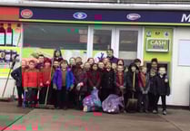 Kids clean up community