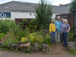Edible garden gives bus station a tasty makeover