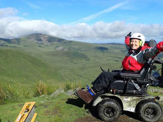 Thousands raised as paraplegic Monmouth woman climbs Snowdon