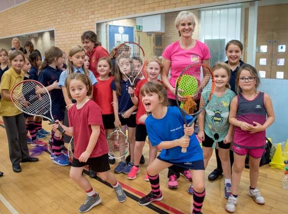 Youngsters rally around tennis ace