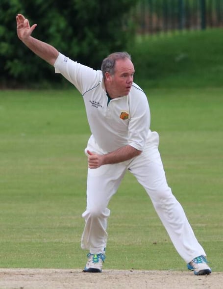 Chepstow’s Jason Dobbie took three wickets in five balls