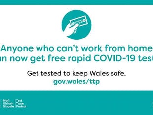 People in Wales who cannot work from home encouraged to use lateral flow self-tests
