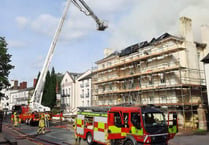 Traffic chaos as fire crews tackle huge Monmouth fire
