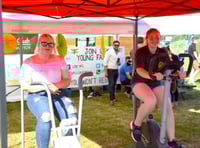 Blazing saddles in Usk show heat for Alzheimer's charity