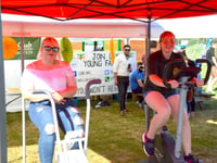 Blazing saddles in Usk show heat for Alzheimer's charity