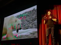Intrepid explorer treks to Blake for inspiring talk