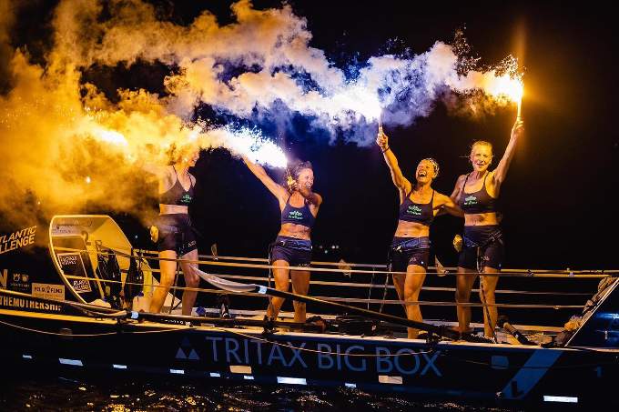 Felicity Ashley and her Mothership crew celebrate finishing