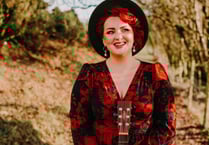 Welsh singer songwriter on stage at The Blake