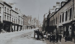 Monnow Street over 100 years ago