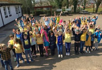 Pupils don yellow and blue to raise funds for Ukraine