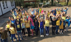 Pupils don yellow and blue to raise funds for Ukraine