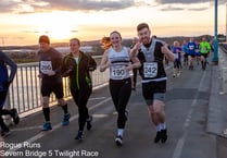 Runners bridge the gap to cross Severn estuary