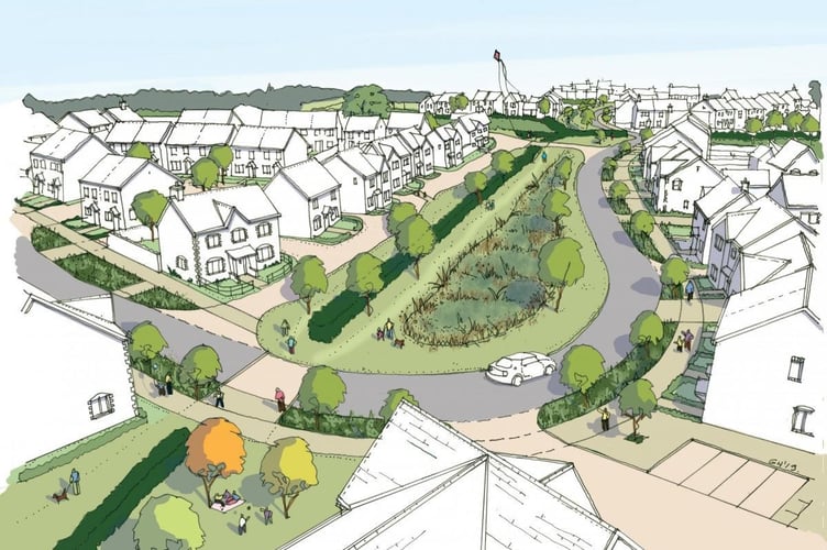 An artist’s impression of the development 