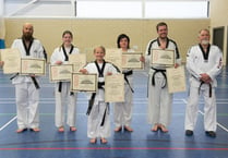 Tae Kwon Do students’ black belt gradings