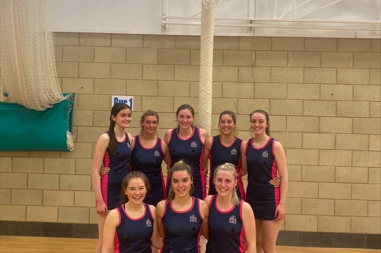 Monmouth School for Girls netballers