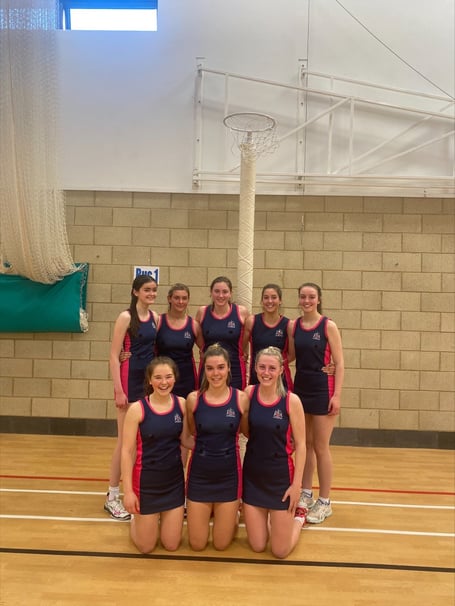 Monmouth School for Girls netballers