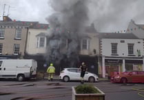 40 fire crews tackled blaze which gutted shop