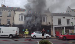 40 fire crews tackled blaze which gutted shop