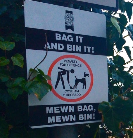 Dog fouling sign