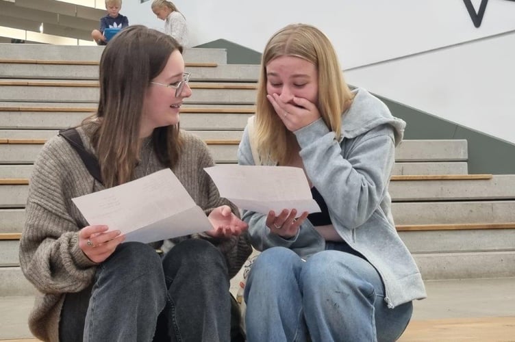 Happy faces at MCS view their GCSE results