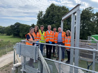 Local politicians visit Raglan wastewater treatment works 