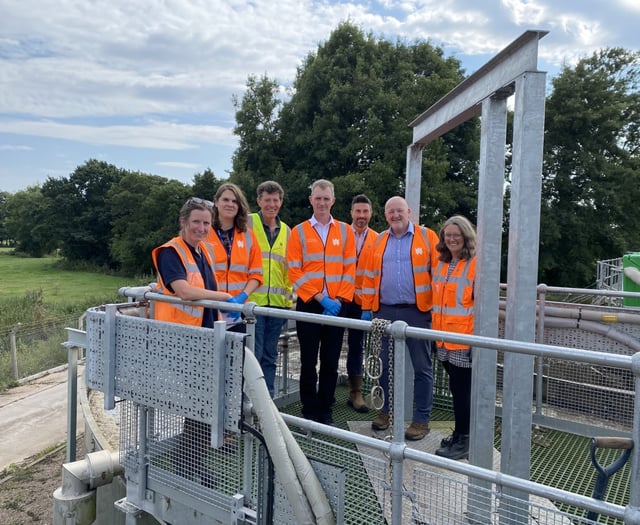 Local politicians visit Raglan wastewater treatment works 