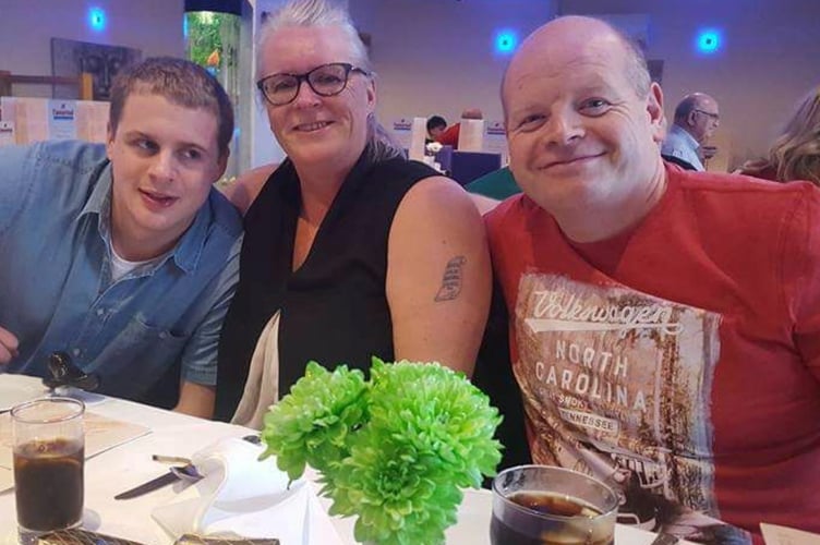 Sue and Rob Edwards of Newport, Gwent whose son Jamie was an organ donor
