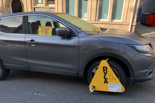 DVLA clamps untaxed cars in Monmouth