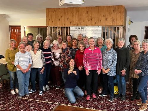 Members of Agincourt WI at the Royal Oak where they played skittles