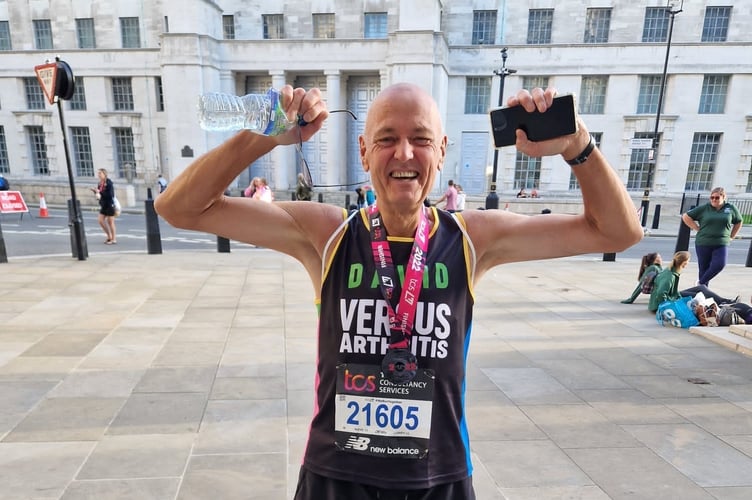 David celebrates his success