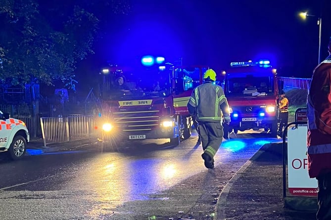 Emergency services were called to Redbrook on Monday night after reports a man was seen in the river