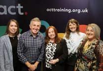Rugby star helps health staff celebrate their qualifications