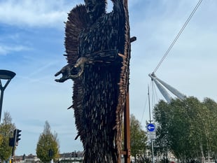 Gwent bids farewell to iconic Knife Angel
