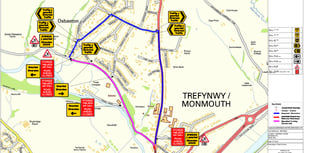 Emergency road closure due to burst water main
