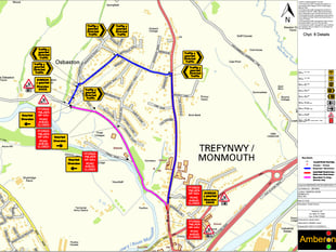 Emergency road closure due to burst water main