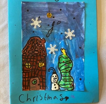 Kind pupils send festive cards to care home residents