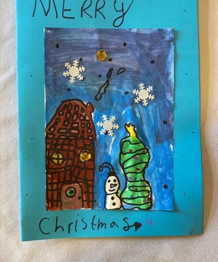 Kind pupils send festive cards to care home residents
