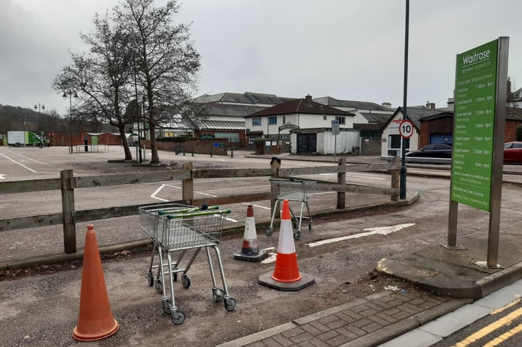 Waitrose car park was closed following the incident