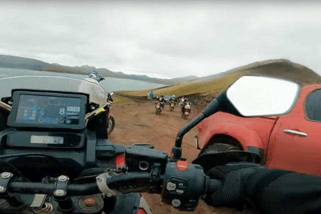 "Girl on a Bike" conquers Iceland's extreme terrain