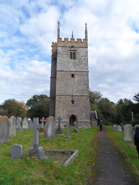 Outside St Teilio's Church