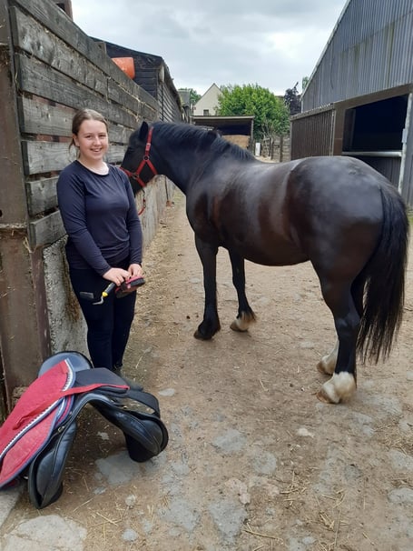 Ffion Watkins, 17, of Chepstow has a job at a local stable after winning a work placement there